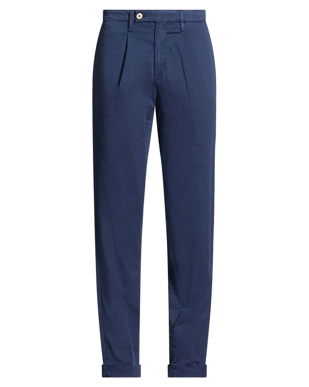 Michael Coal Blue Pants Cotton, Elastane for men