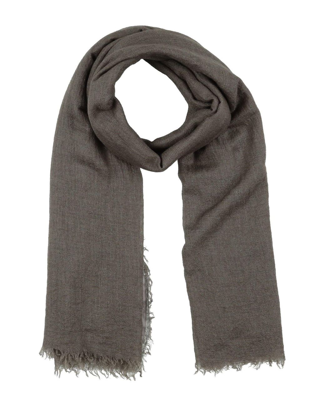 Rick Owens Gray Scarf for men