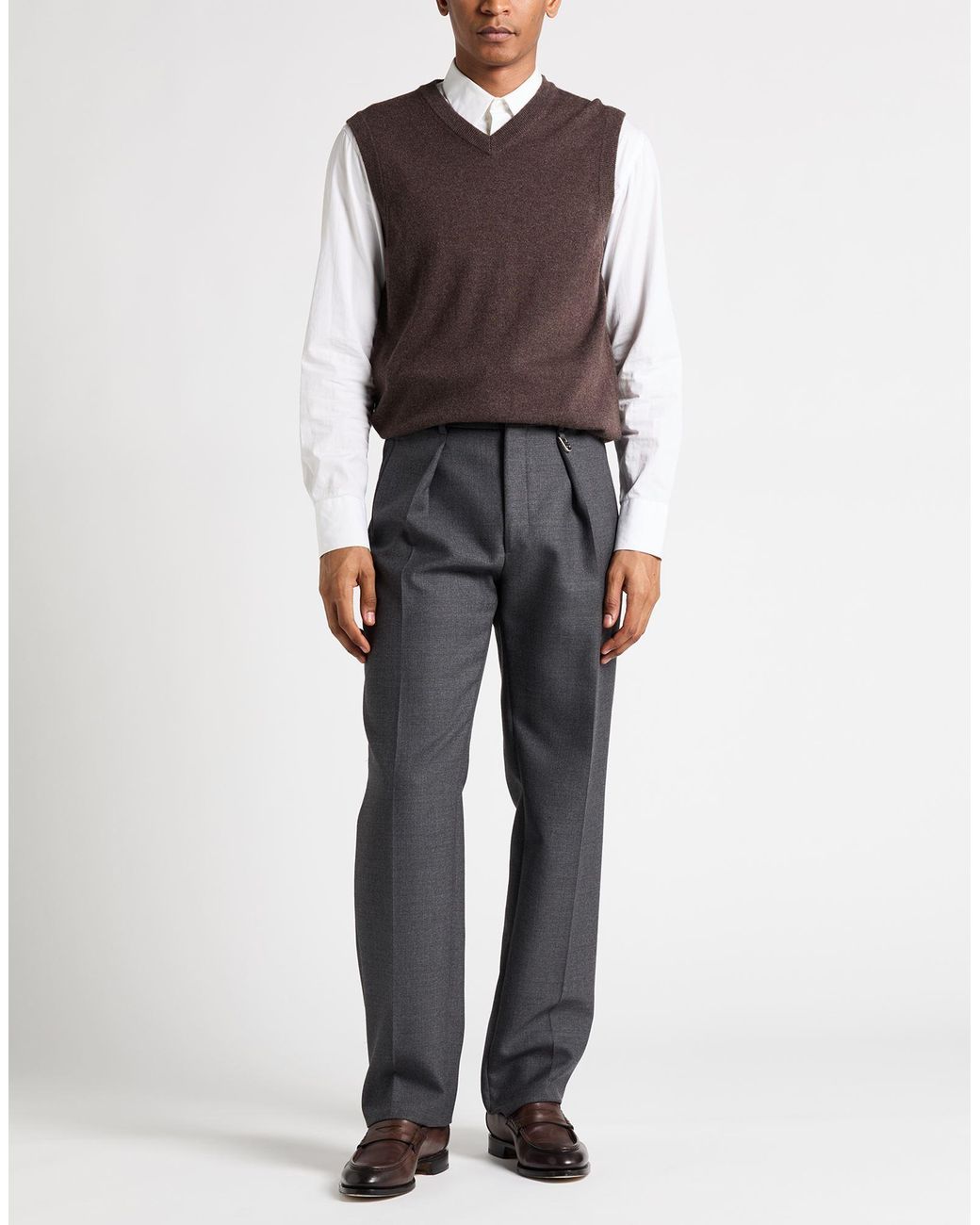 Brunello Cucinelli Brown Dark Sweater Cashmere for men