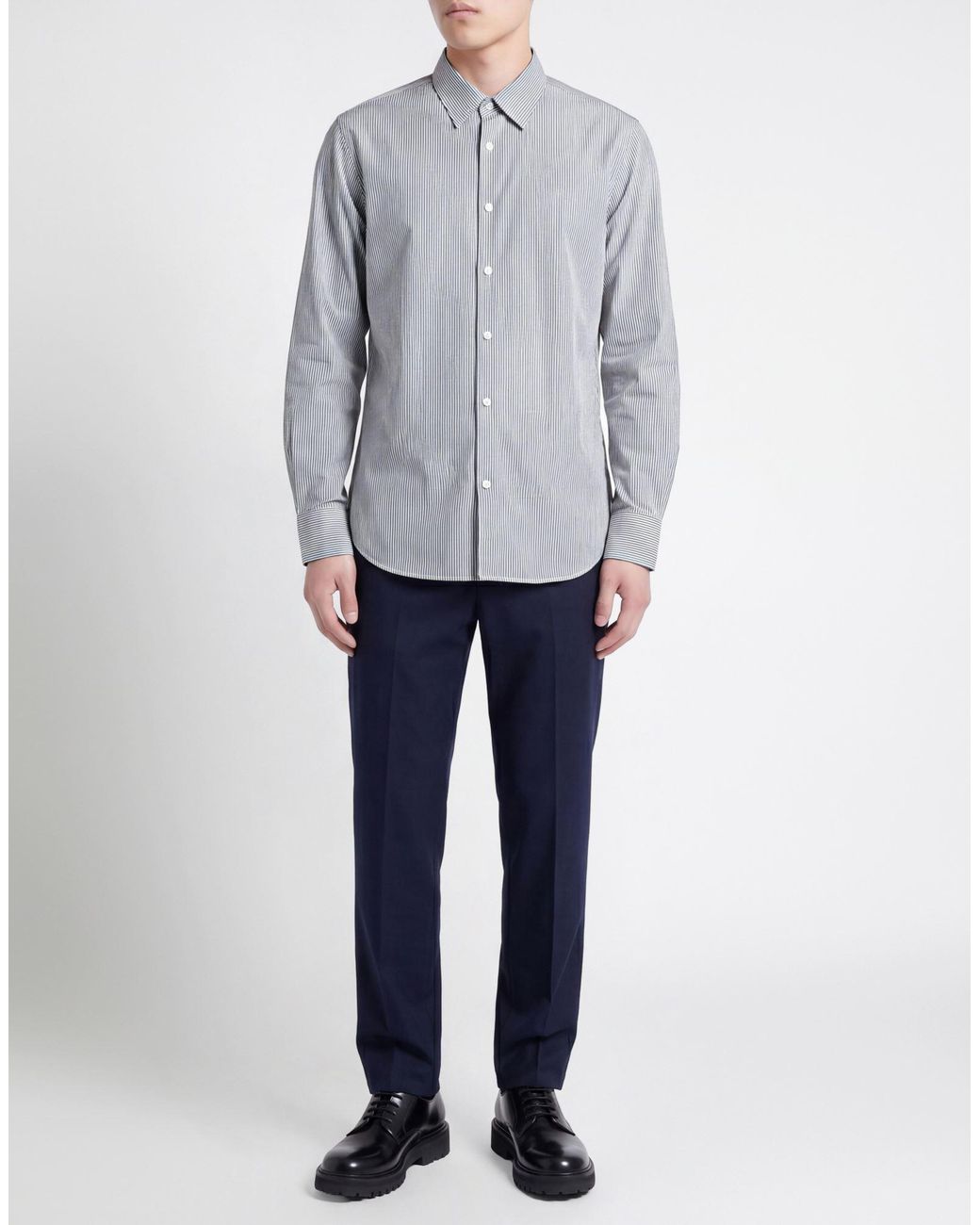 Officine Generale Blue Shirt Cotton for men