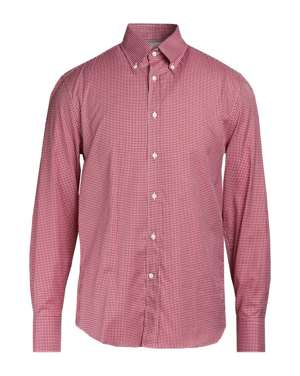 Brunello Cucinelli Pink Brick Shirt Cotton for men