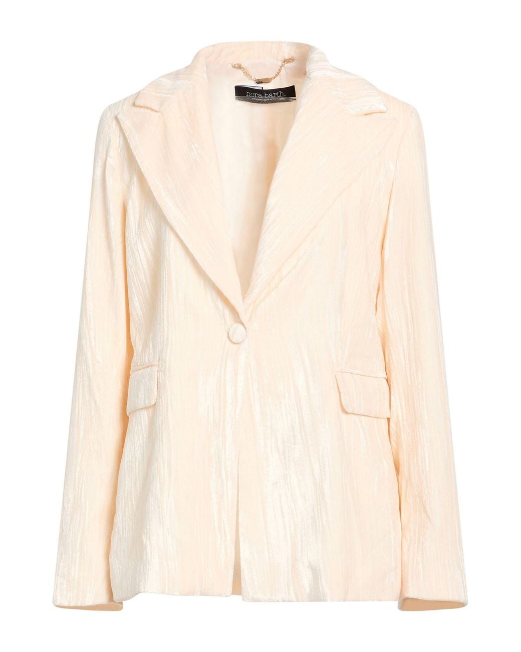 Nora Barth Natural Blazer Polyester, Viscose