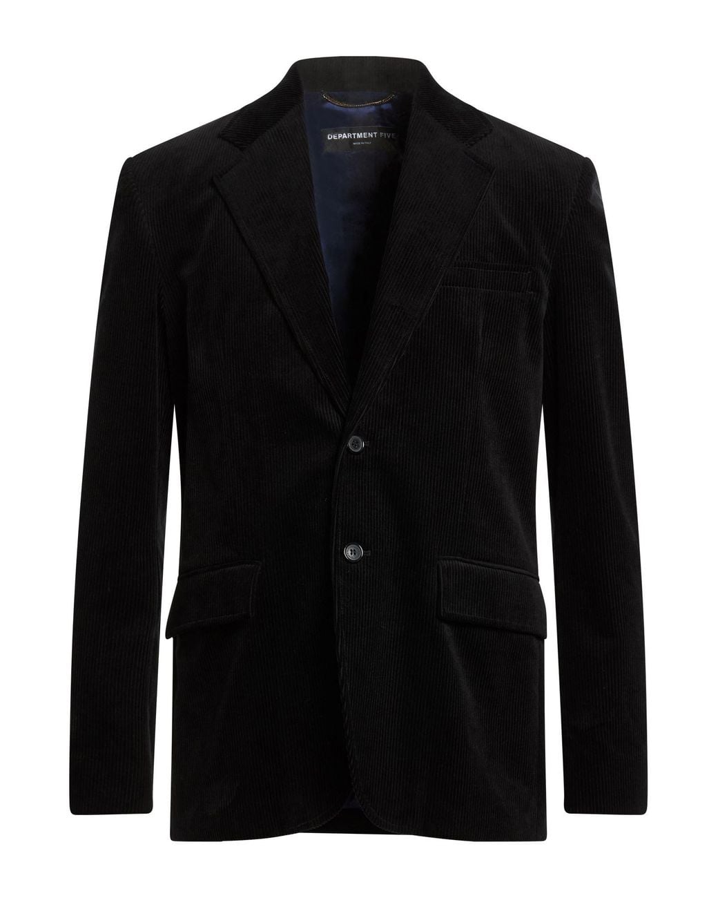 Department 5 Black Blazer Cotton, Elastane for men