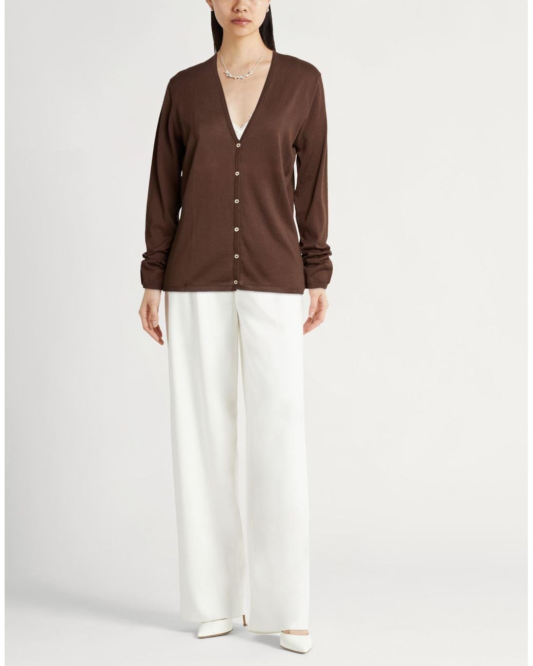 Ballantyne Brown Cardigan Cotton