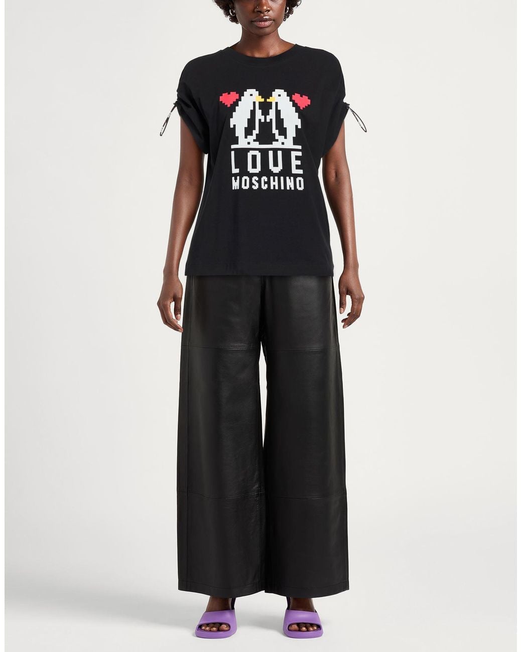 Love Moschino Black T-Shirts