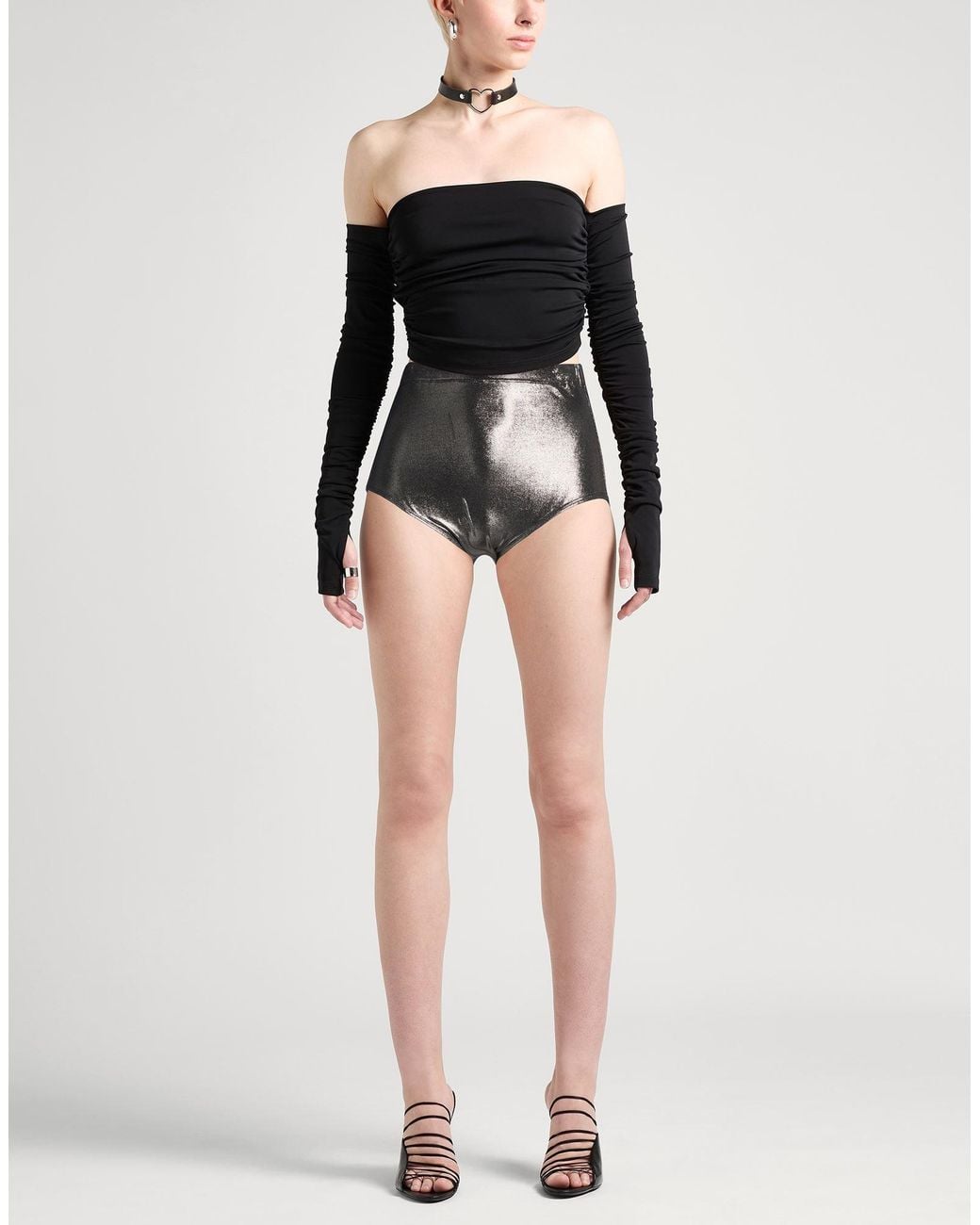 Rick Owens Gray Shorts & Bermuda Shorts