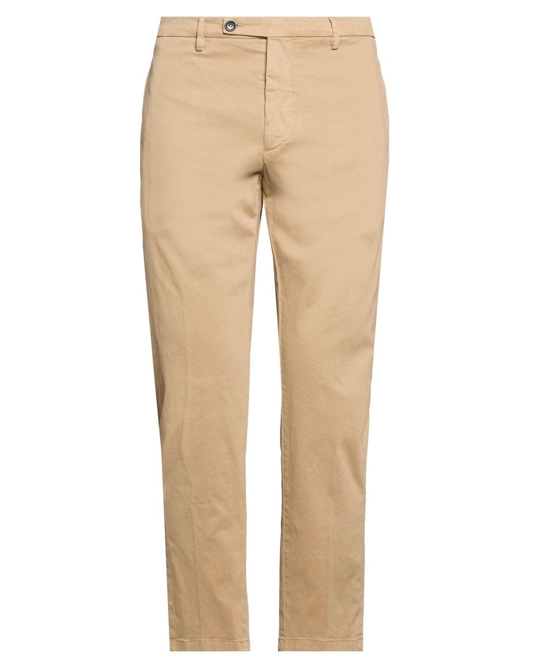 BE ABLE Natural Khaki Pants Cotton, Elastane for men