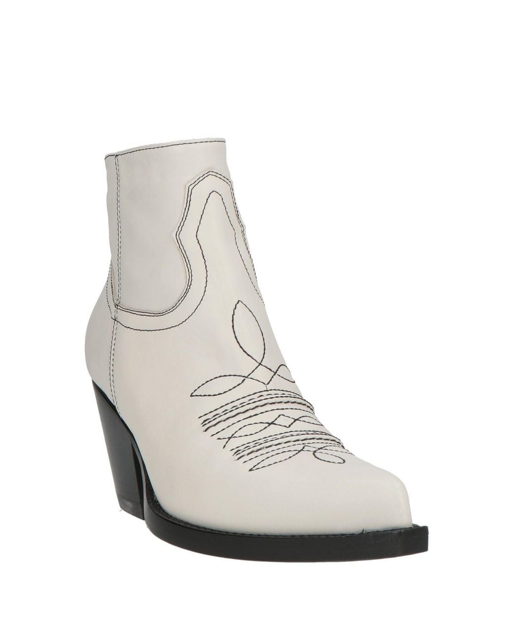 Sonora Boots White Ankle Boots Leather