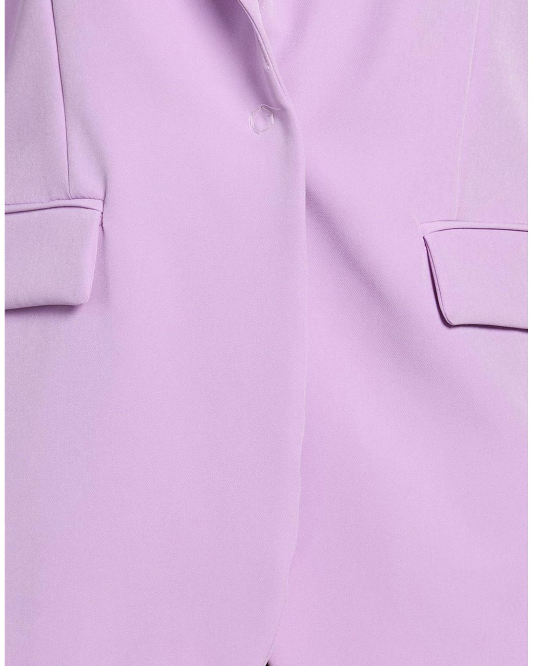 Liu Jo Purple Lilac Blazer Polyester, Elastane