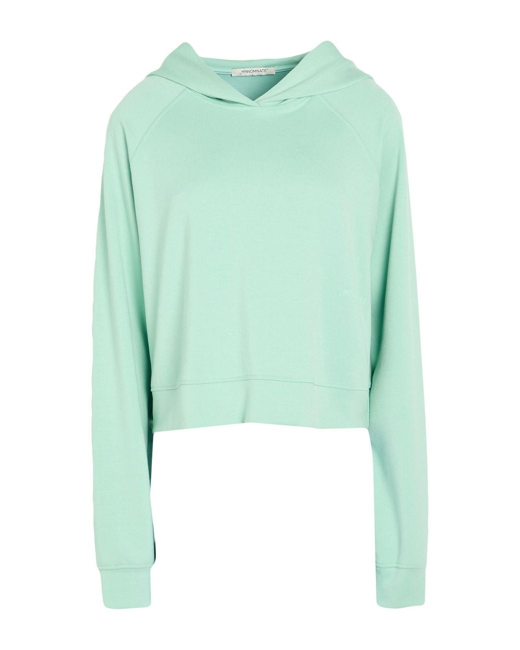 hinnominate Green Sweatshirt Polyester, Modal, Elastane
