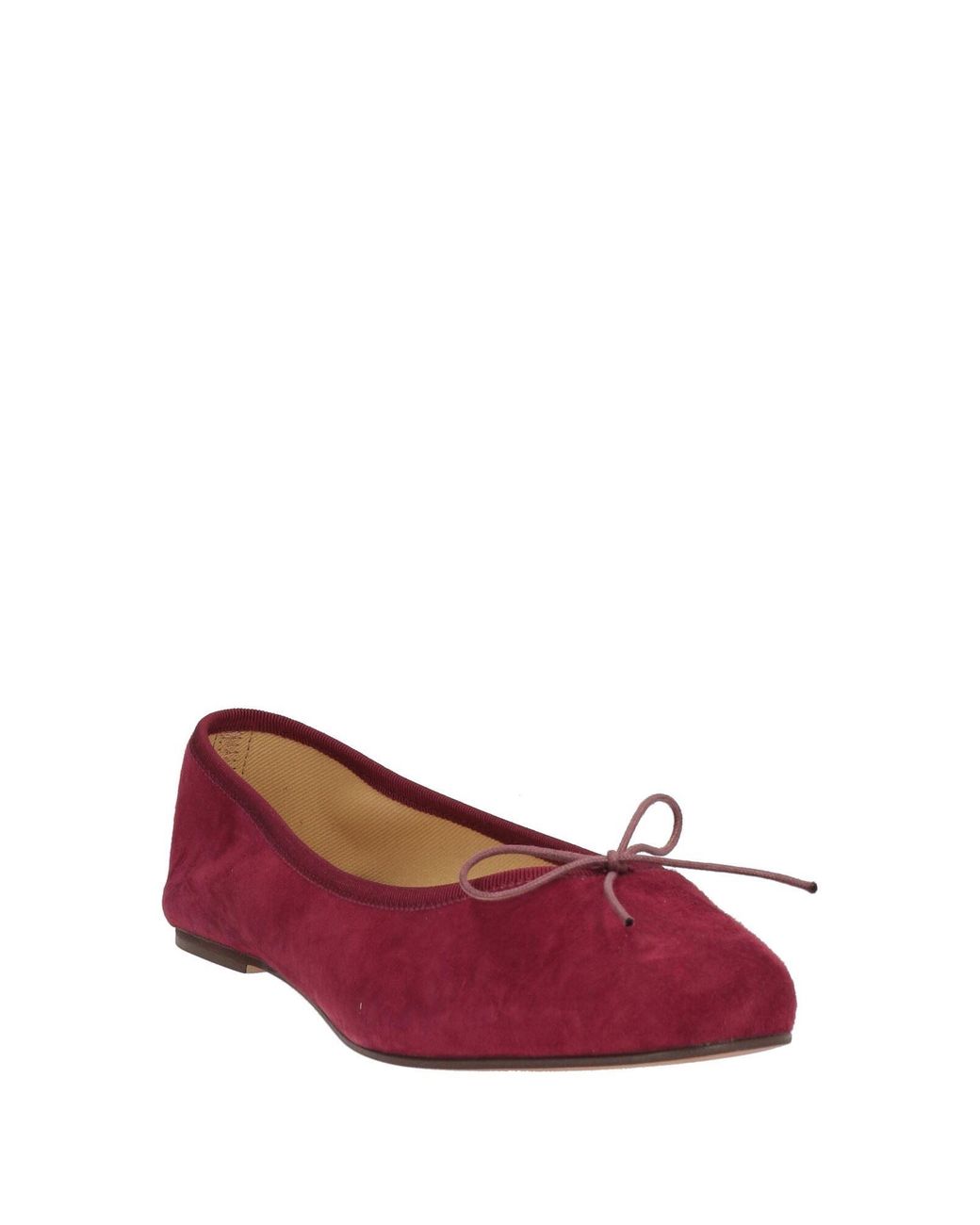 BALLERETTE Red Burgundy Ballet Flats Leather
