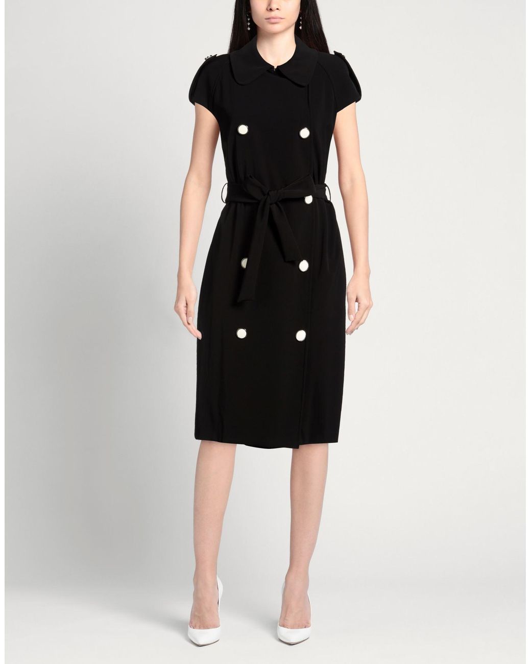 Boutique Moschino Black Mini Dress Polyester, Elastane