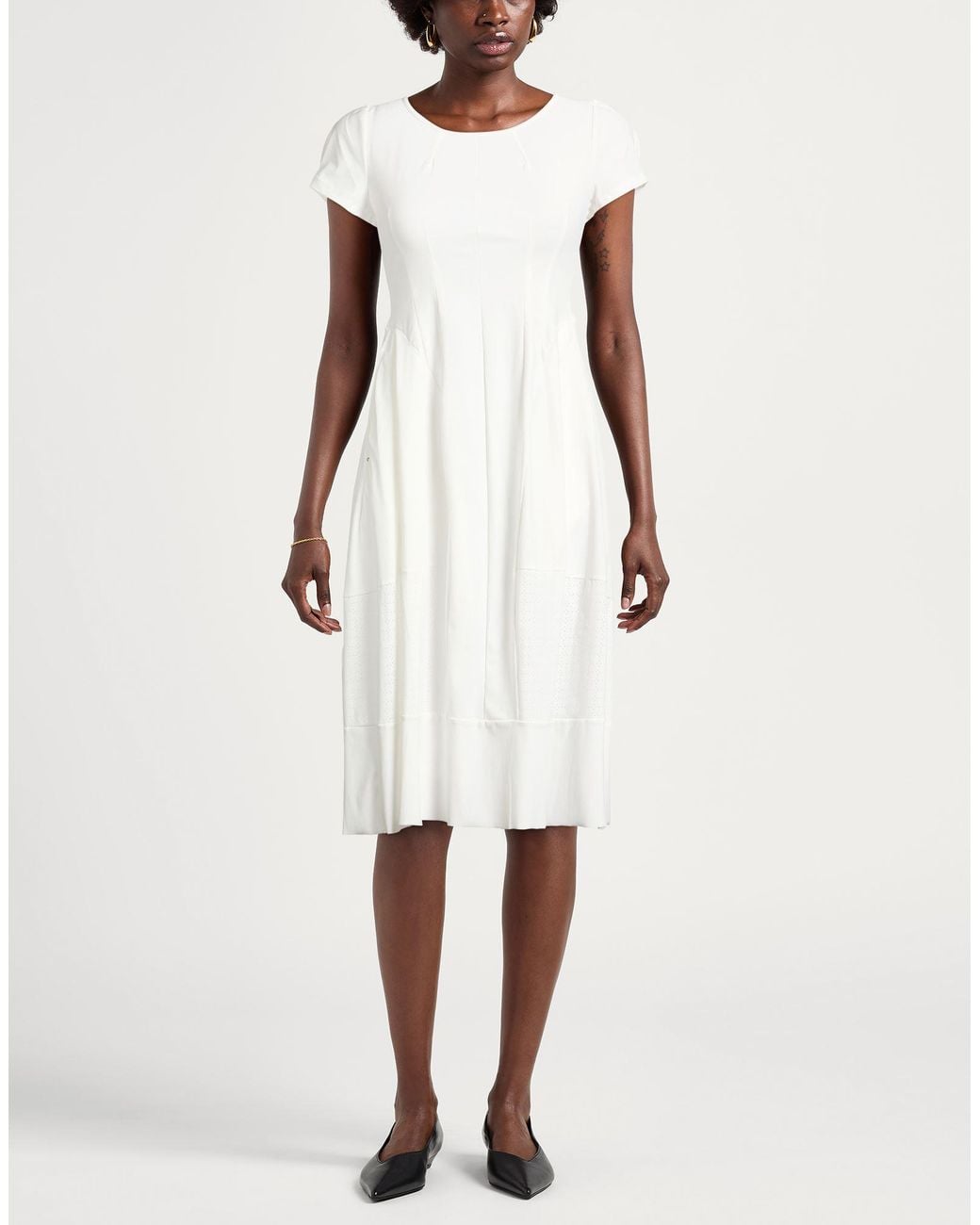 Robe Midi High en coloris White