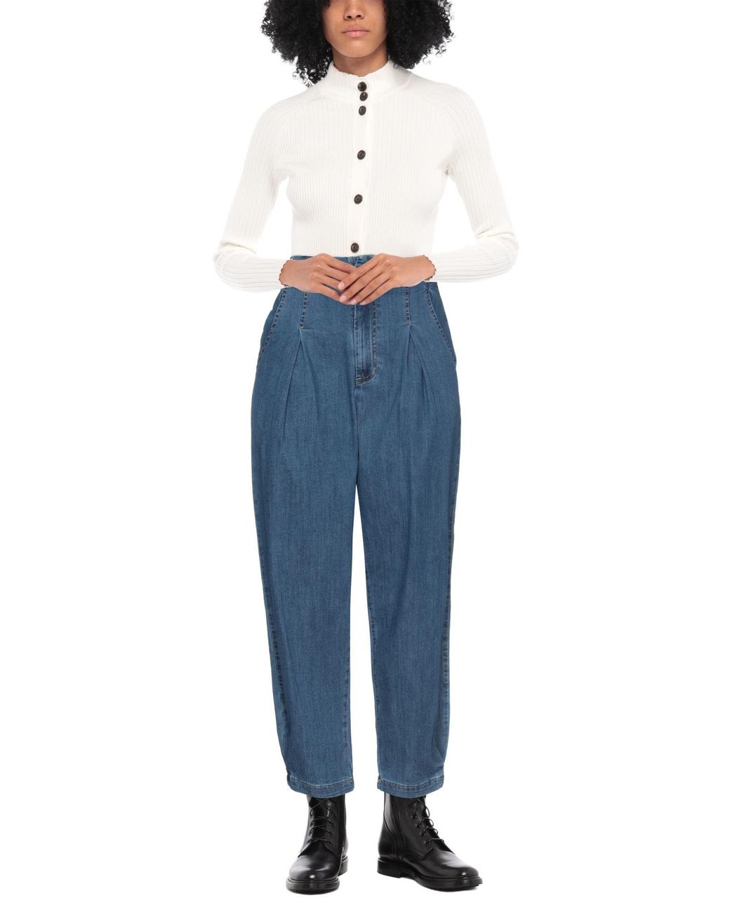 White Wise Blue Jeans