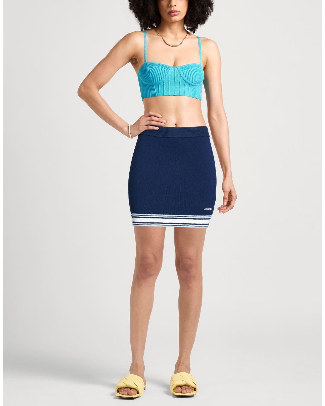 Casablanca Blue Mini Skirt