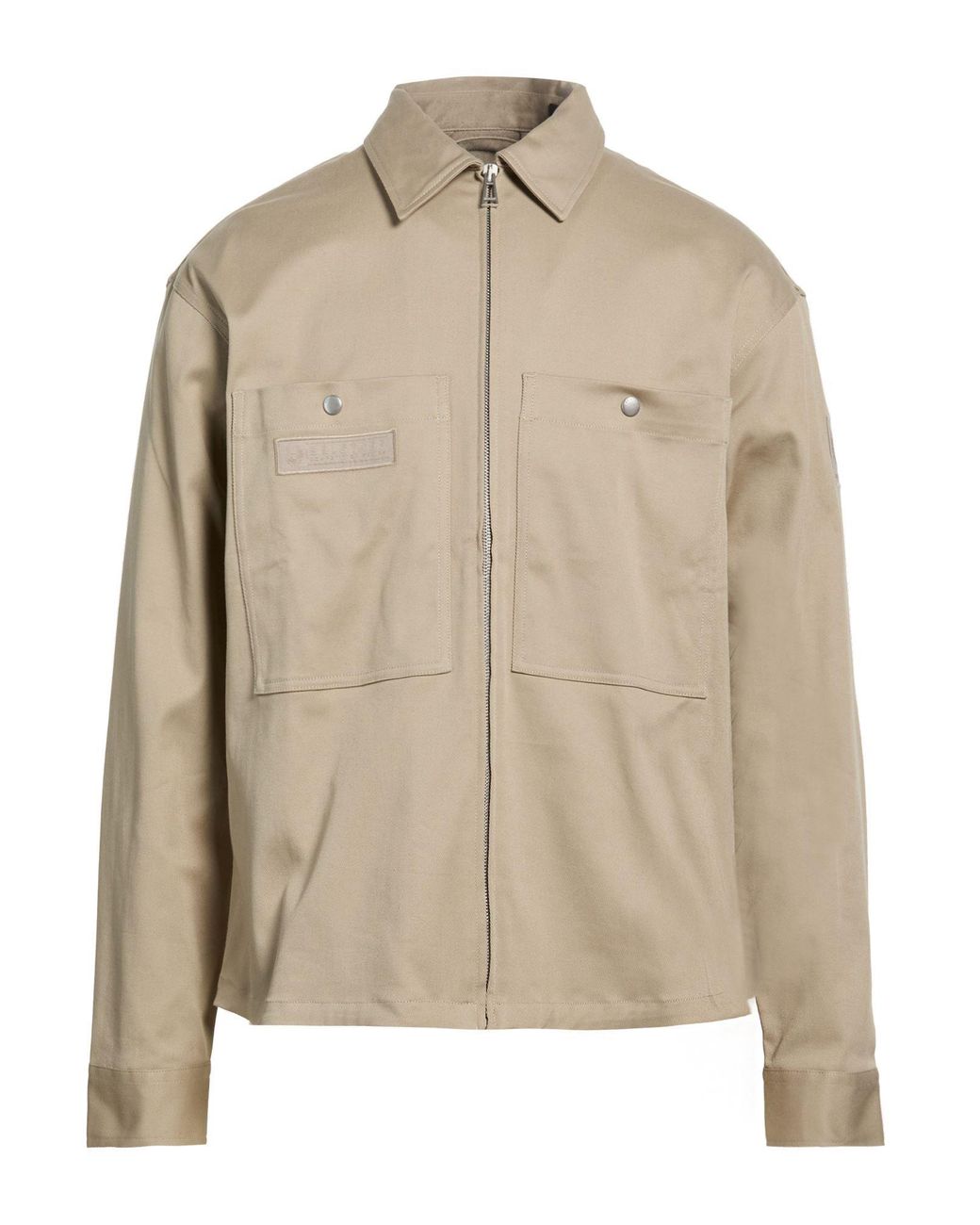 Belstaff Natural Jacket Cotton, Elastane for men