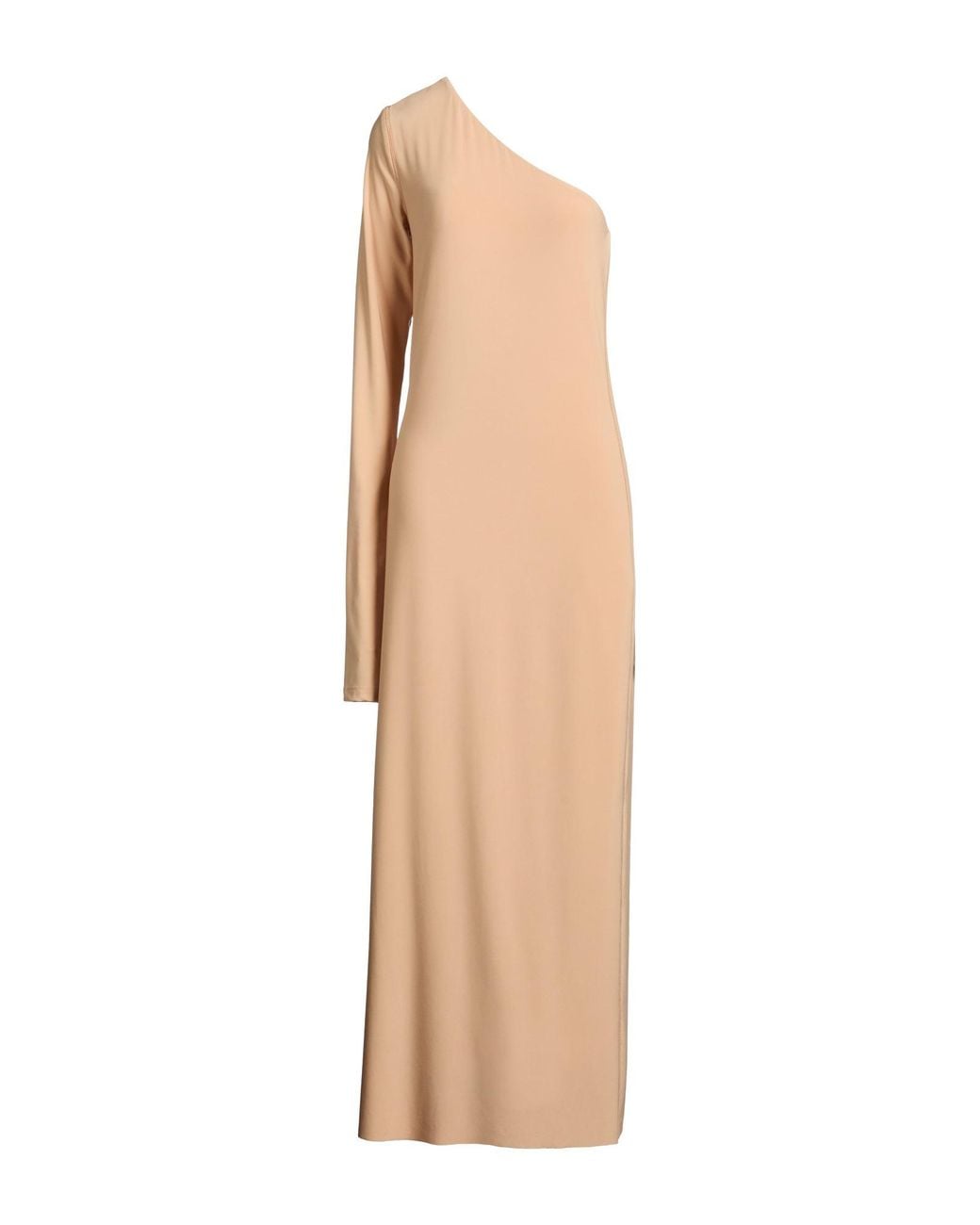 Sportmax Natural Maxi Dress Polyester, Elastane