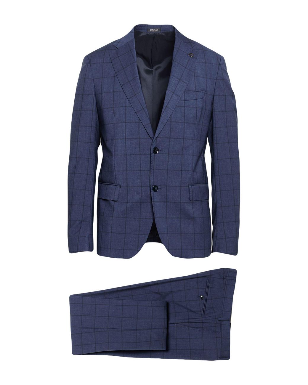 BRERAS Milano Blue Suit Virgin Wool for men