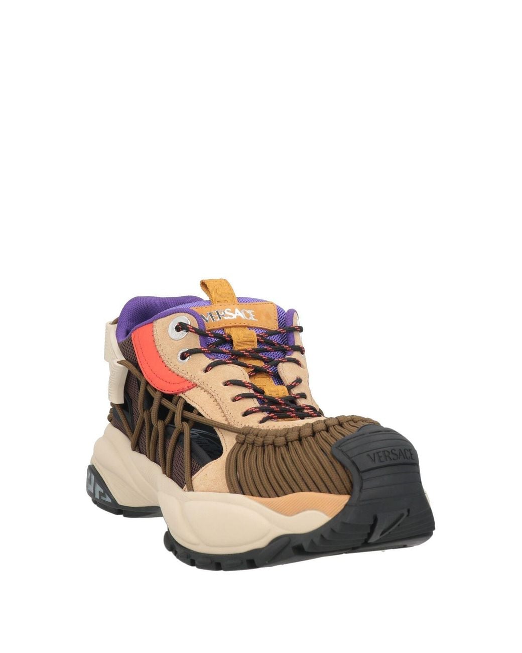 Versace Pink Mercury Sneakers Leather, Textile Fibers for men