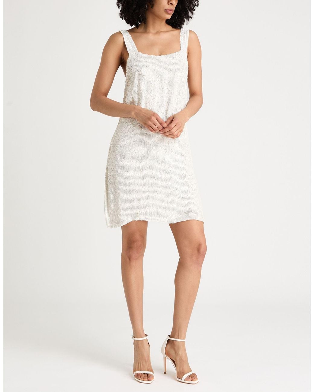 P.A.R.O.S.H. White Mini Dress Pvc