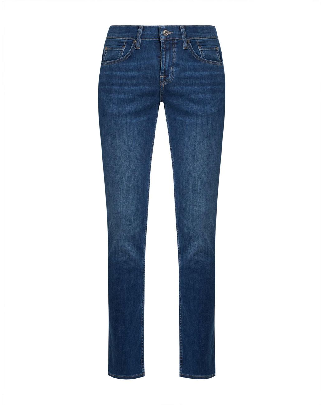 7 For All Mankind Blue Jeans Cotton, Polyester, Elastane for men