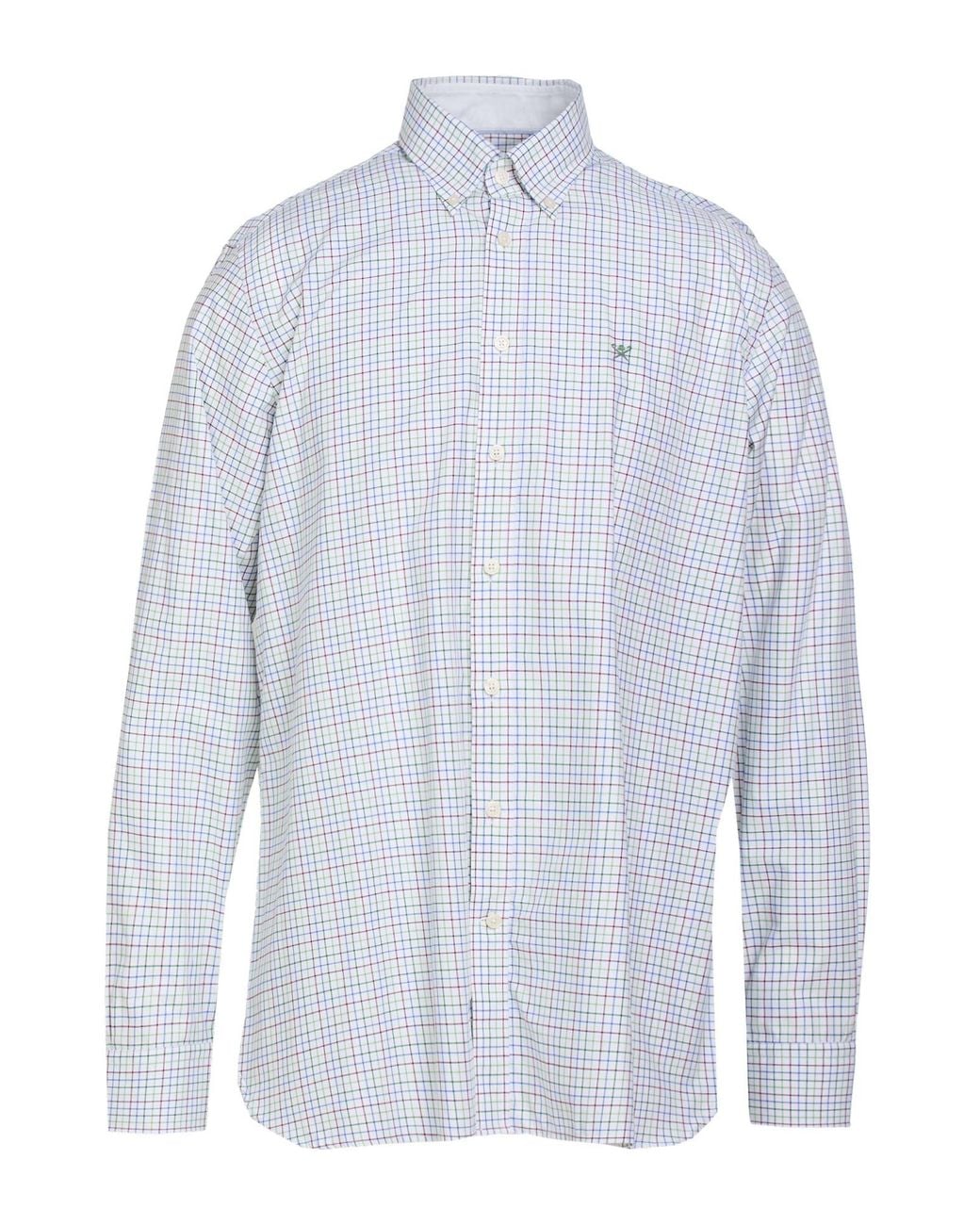 Hackett Blue Shirt Cotton for men