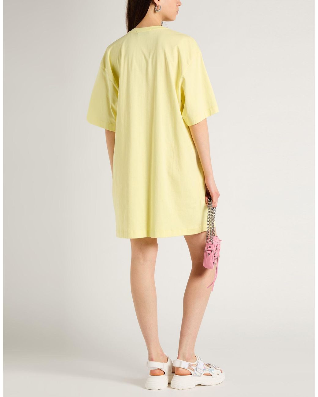 MSGM Yellow Mini Dress Cotton