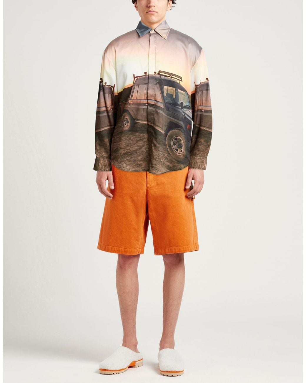 MSGM Brown Shirt for men