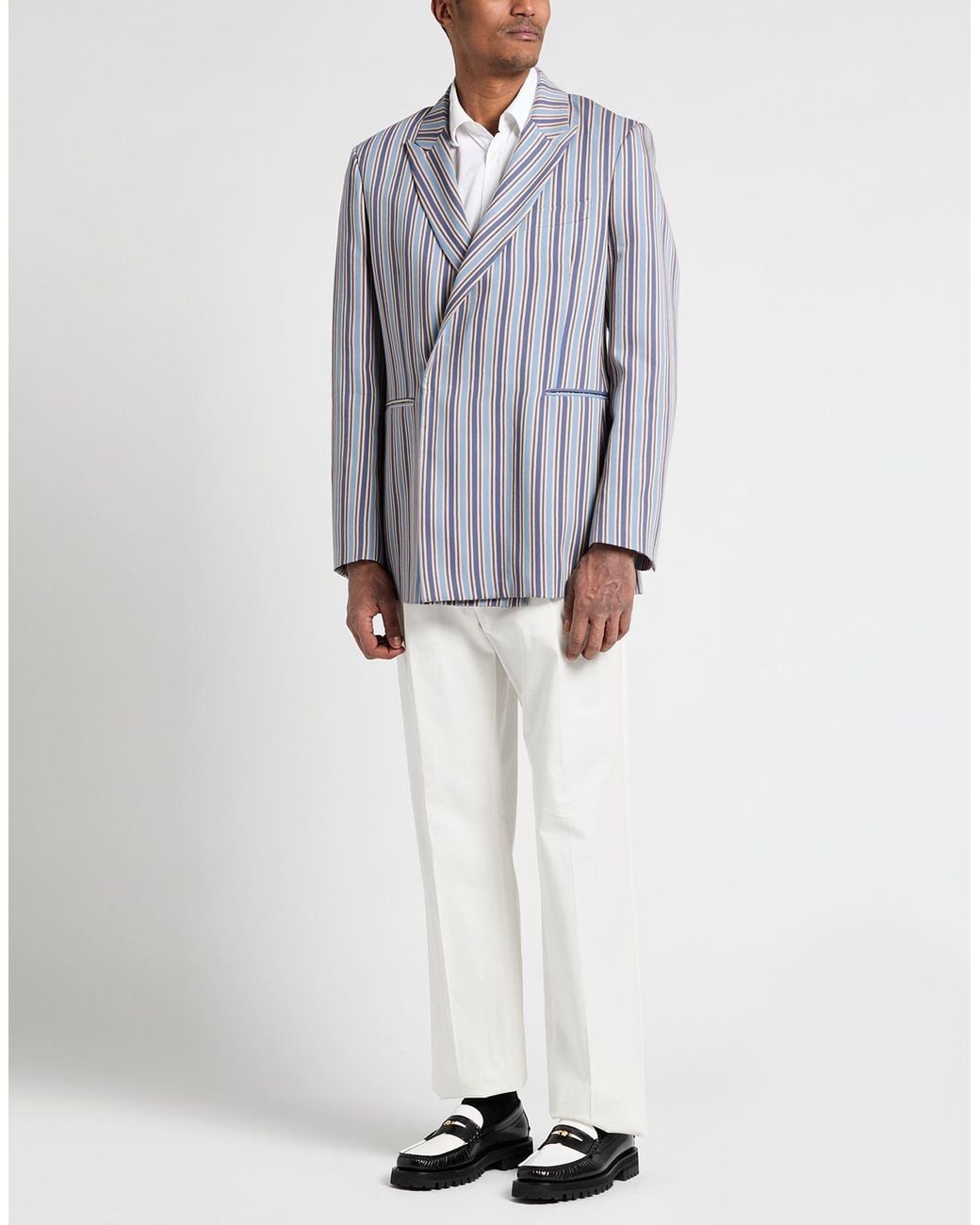 PT Torino Blue Blazer Viscose, Polyamide for men