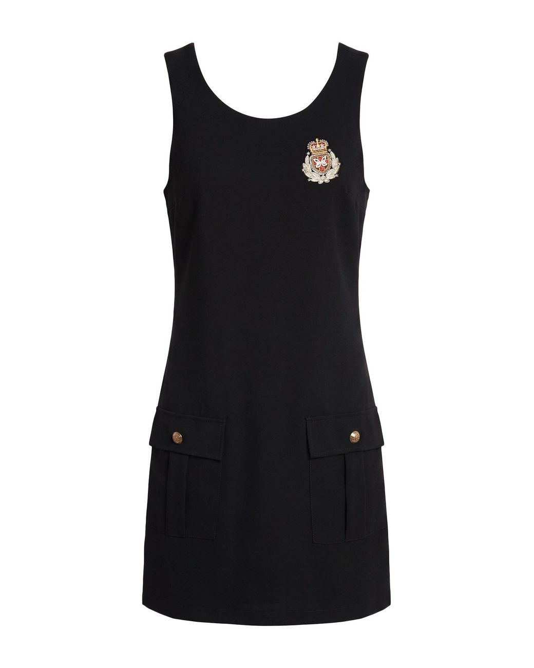 Motel Black Mini Dress Polyester