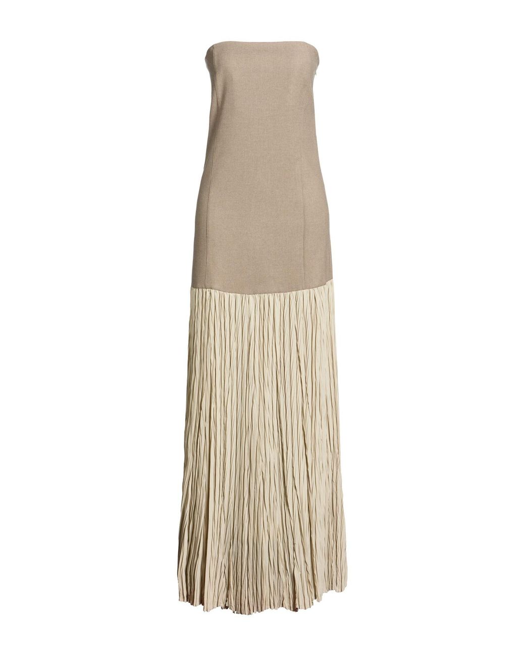 Alysi Natural Chocolat Maxi Dress Viscose, Wool, Polyester, Elastane