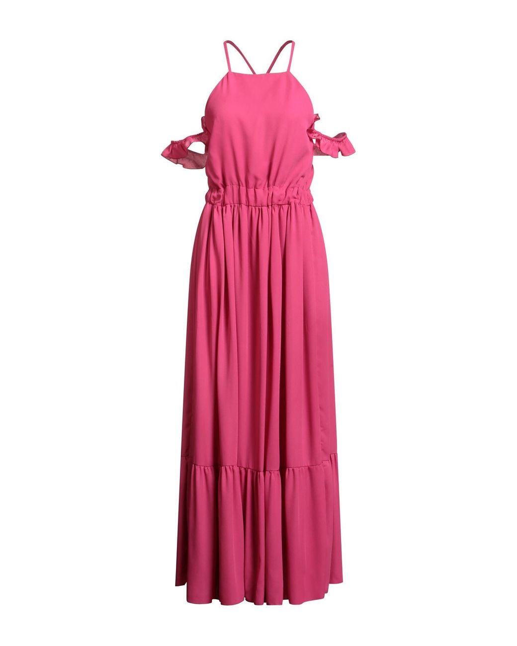 Rebel Queen Pink Maxi Dress Polyester