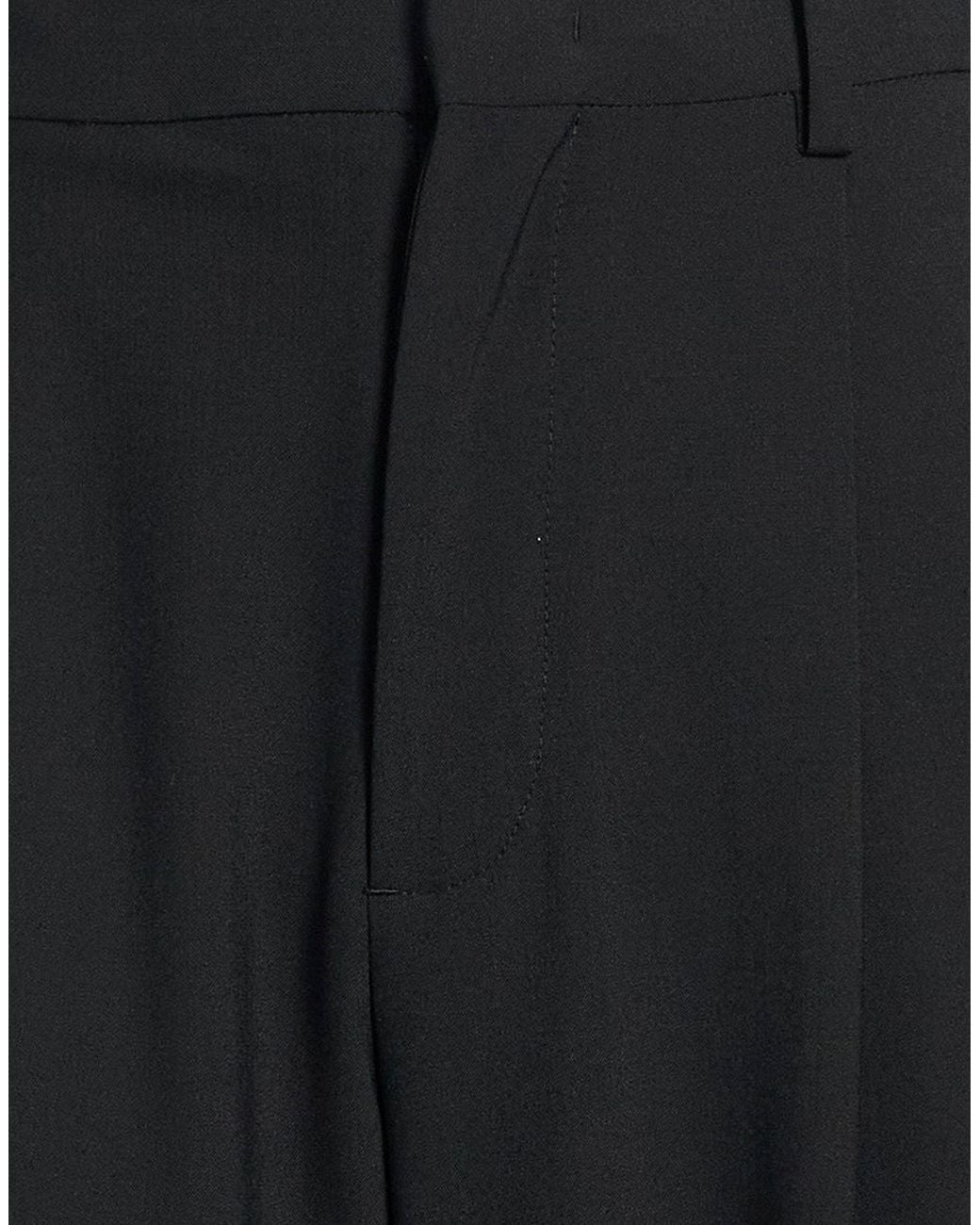 Moncler Black Pants Polyester, Virgin Wool, Elastane