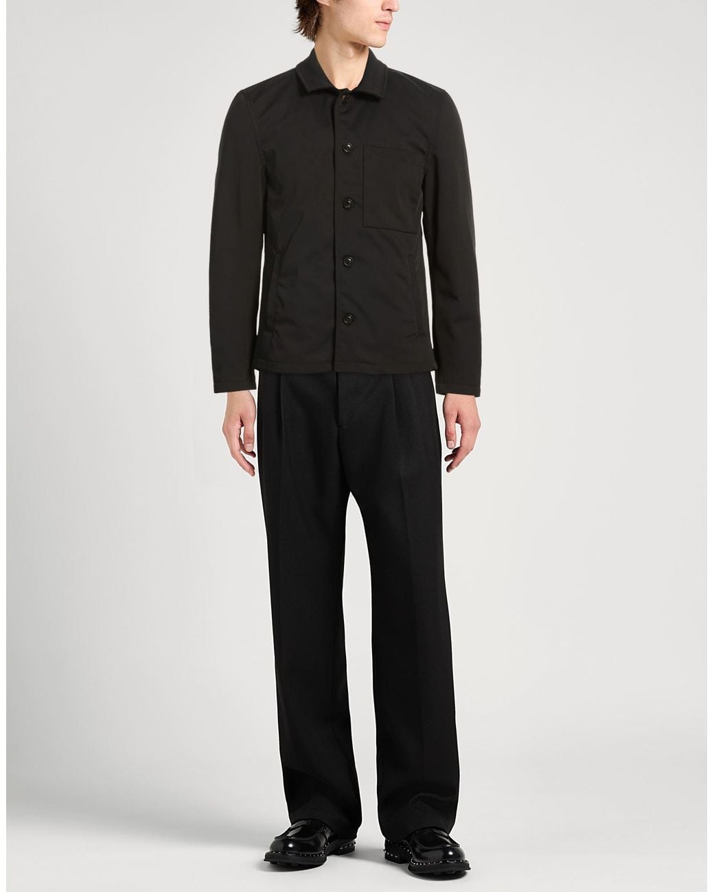 Messagerie Black Jacket Polyacrylic, Elastane for men
