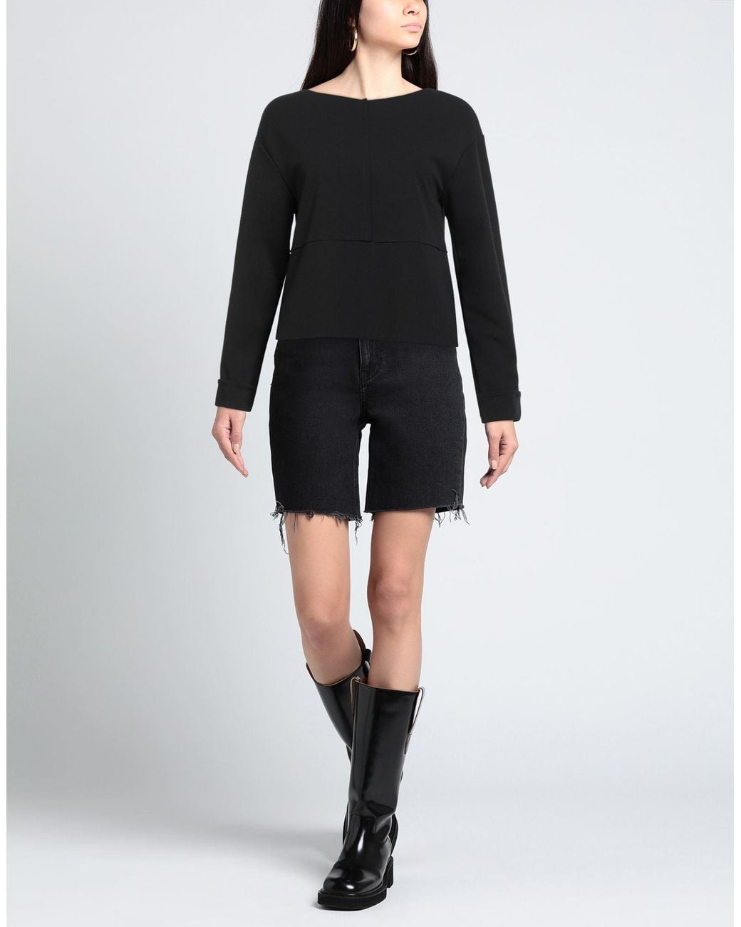 LE SARTE DEL SOLE Black Top Polyester, Elastane