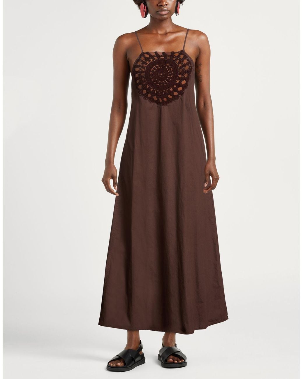 Ottod'Ame Brown Midi Dresses
