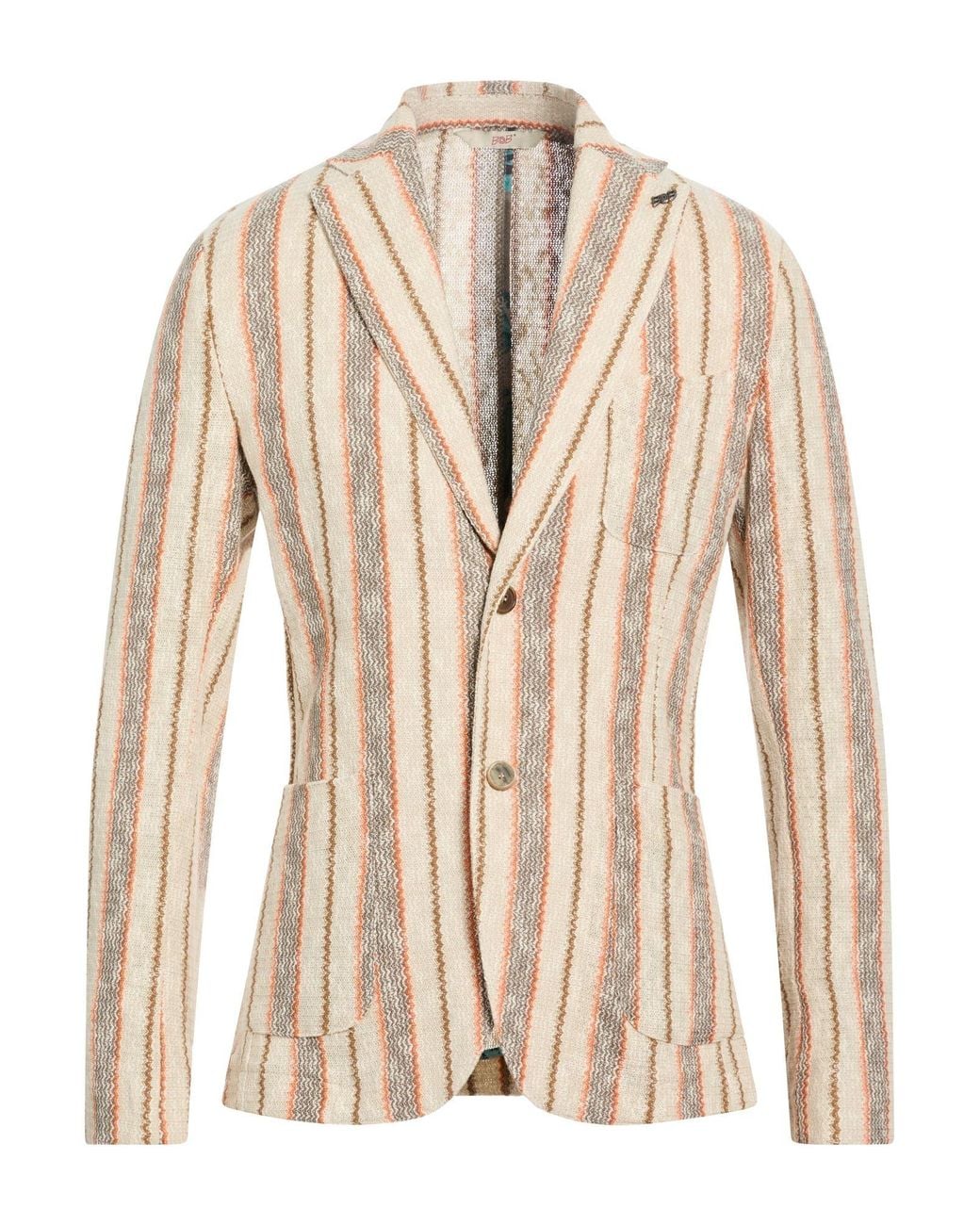 Bob Natural Blazer Cotton, Polyester for men