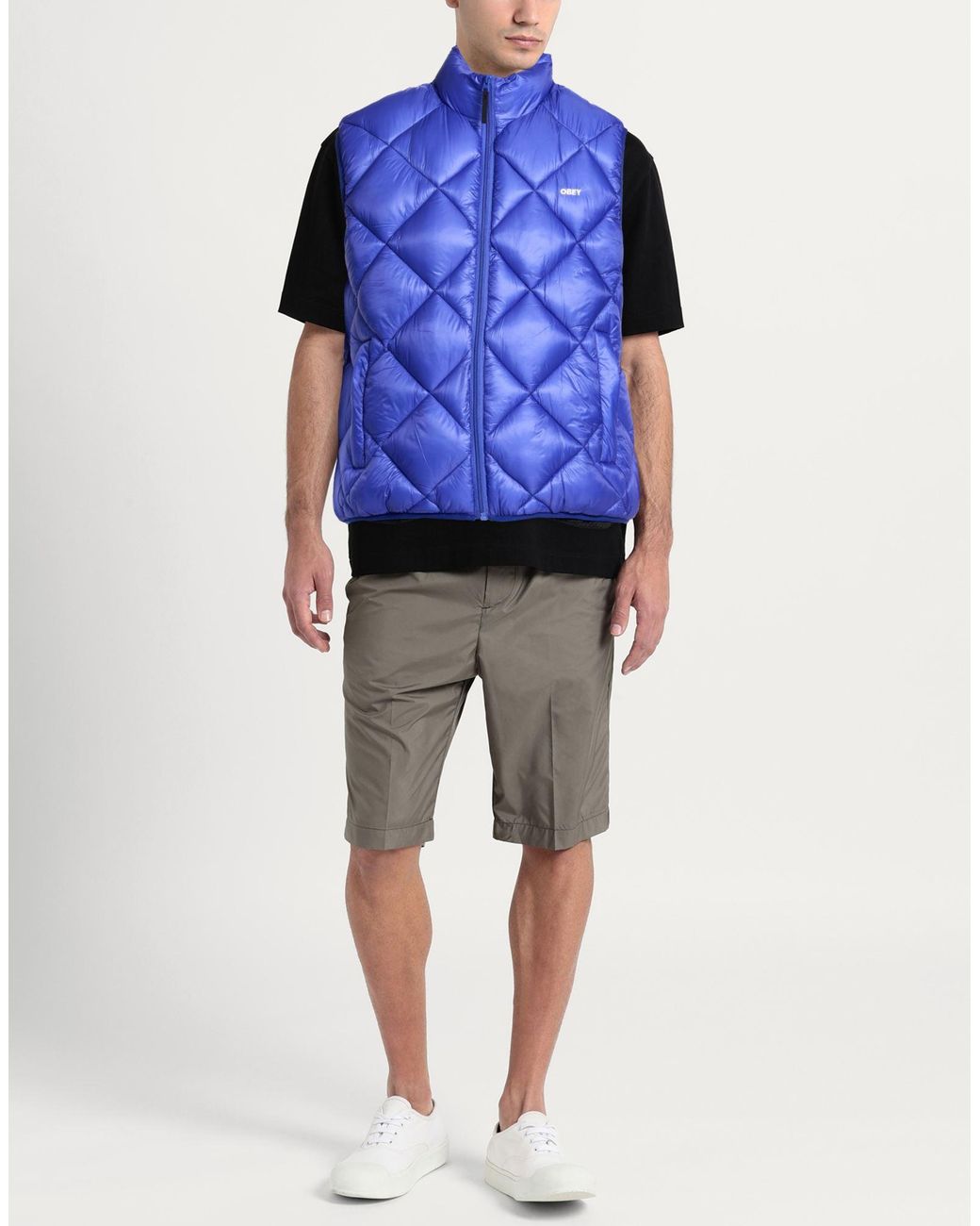 Obey Blue Gilet for men