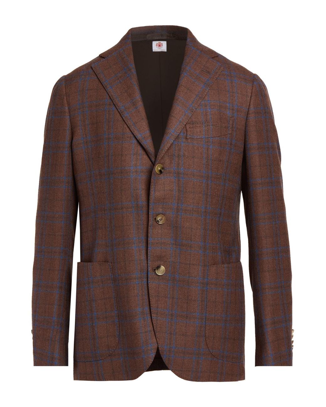 Luigi Borrelli Napoli Brown Blazer Virgin Wool, Cashmere for men
