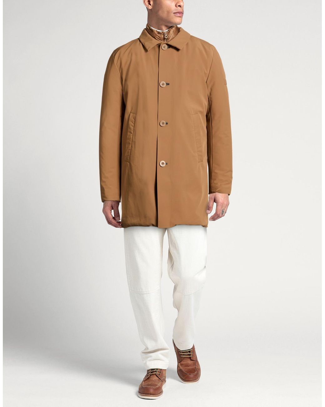rihunik Brown Coat for men