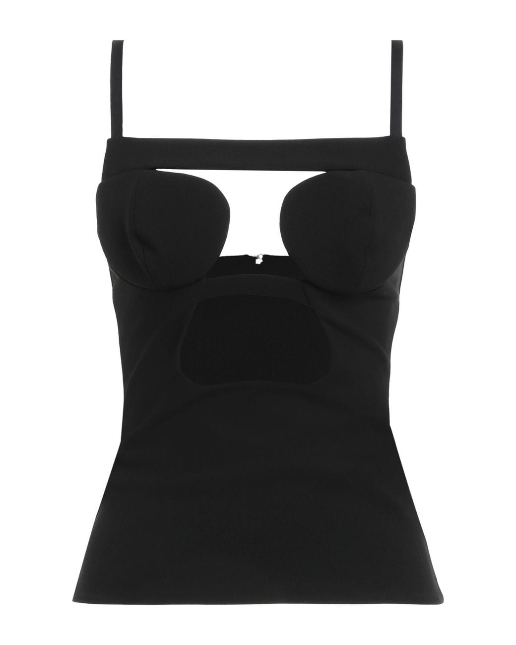 Nensi Dojaka Black Top Viscose, Polyamide, Elastane