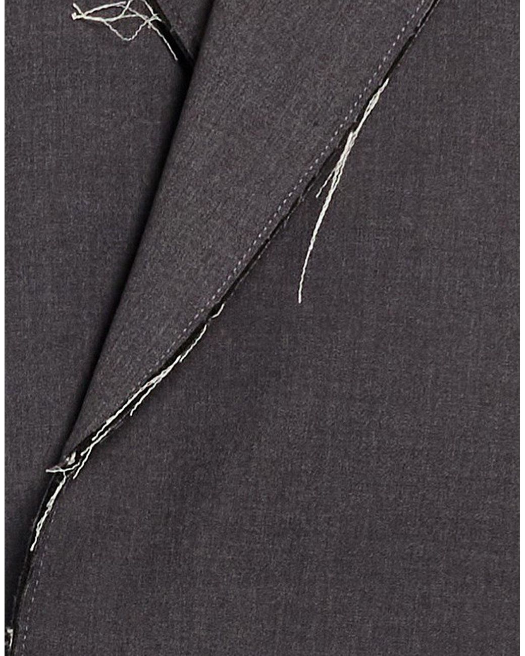 FEDERICO CINA Black Blazer Polyester, Viscose, Elastane for men