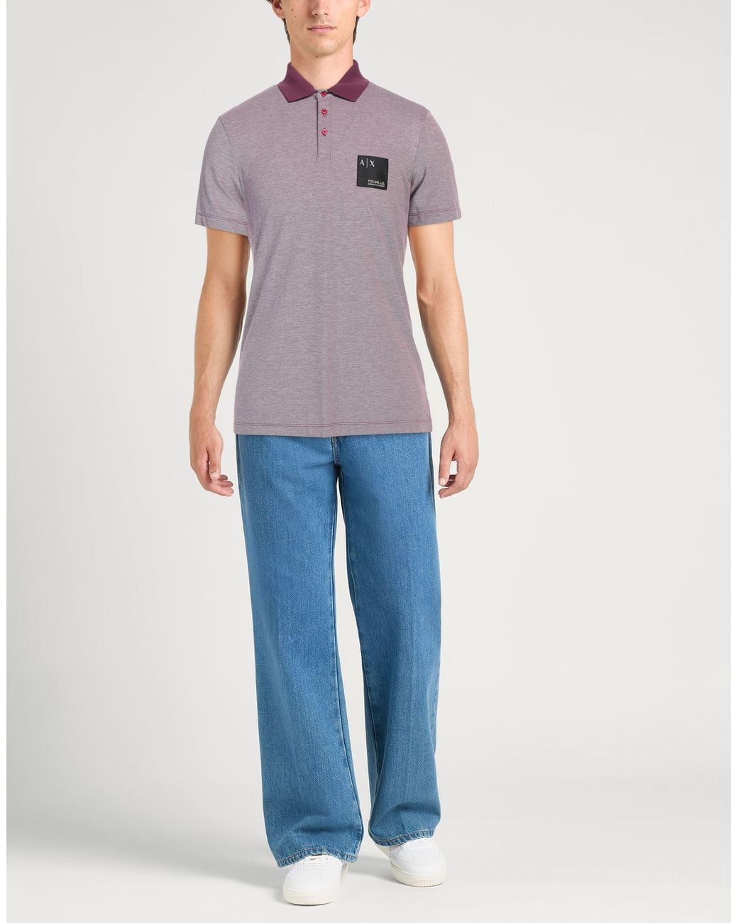 Purple Armani Exchange Shirt