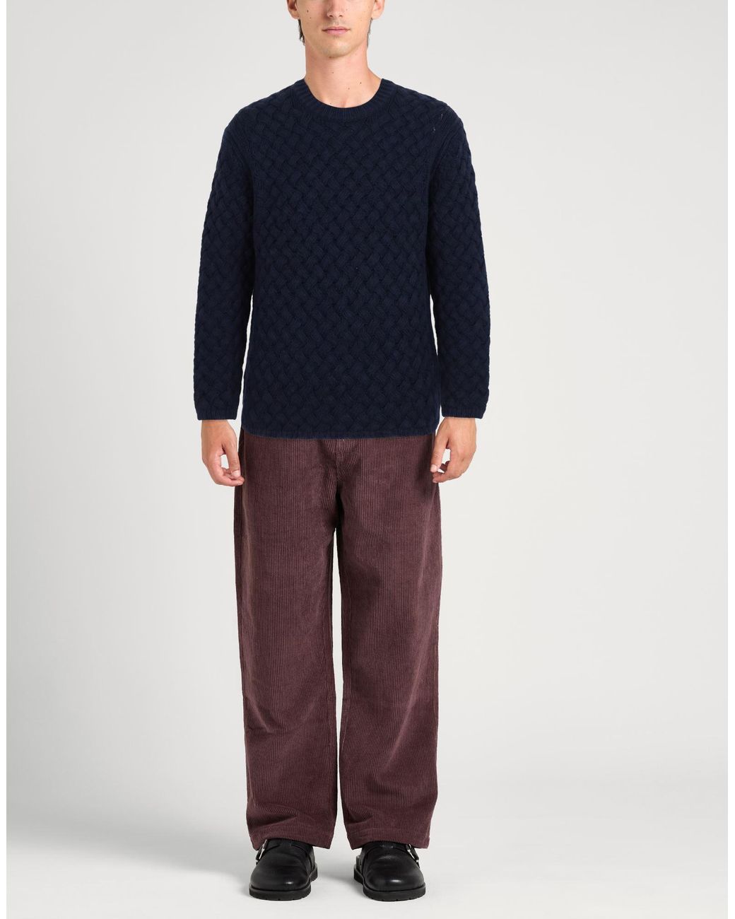 C P Company Blue Midnight Sweater Wool, Polyamide for men