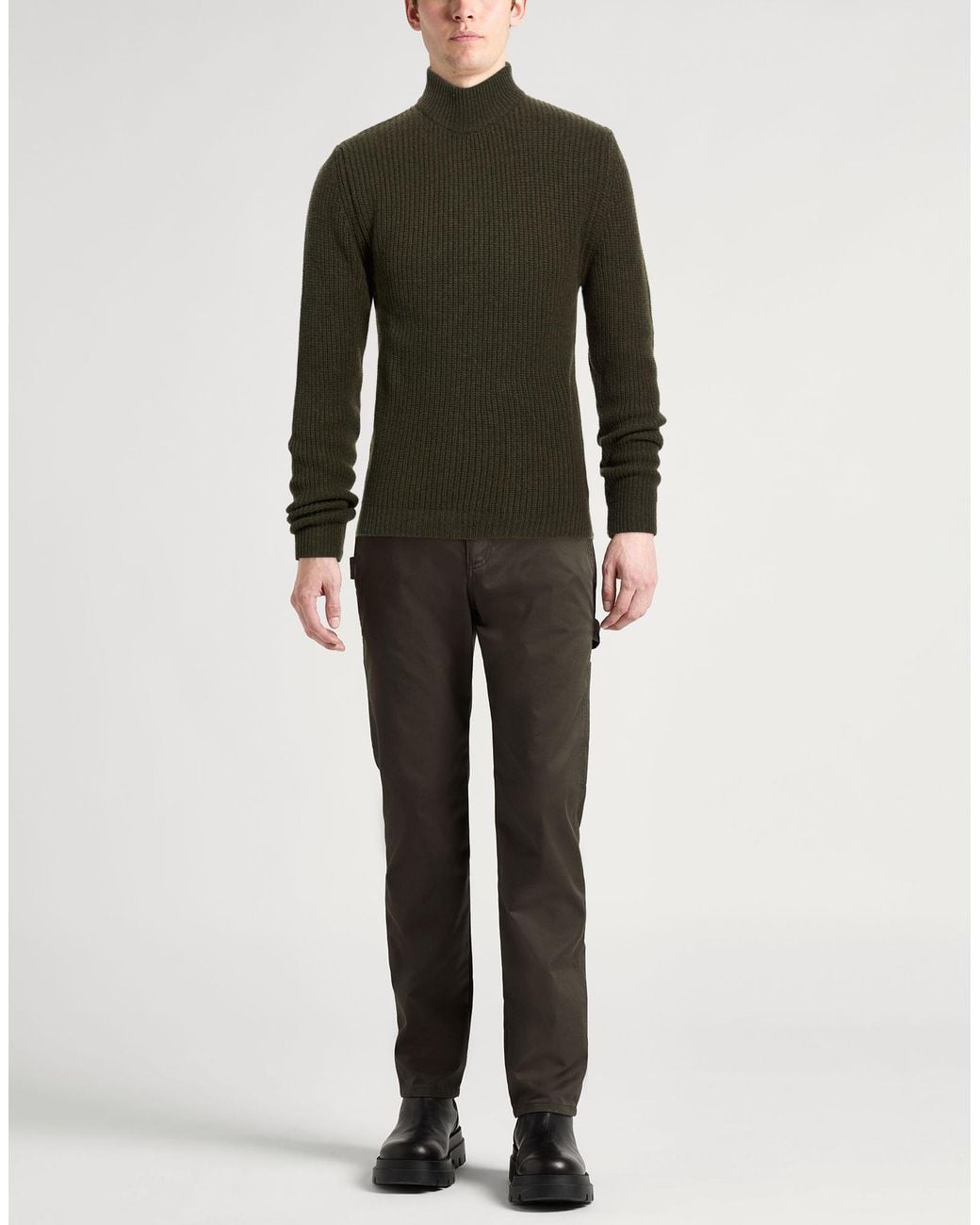 Daniele Fiesoli Green Turtleneck for men