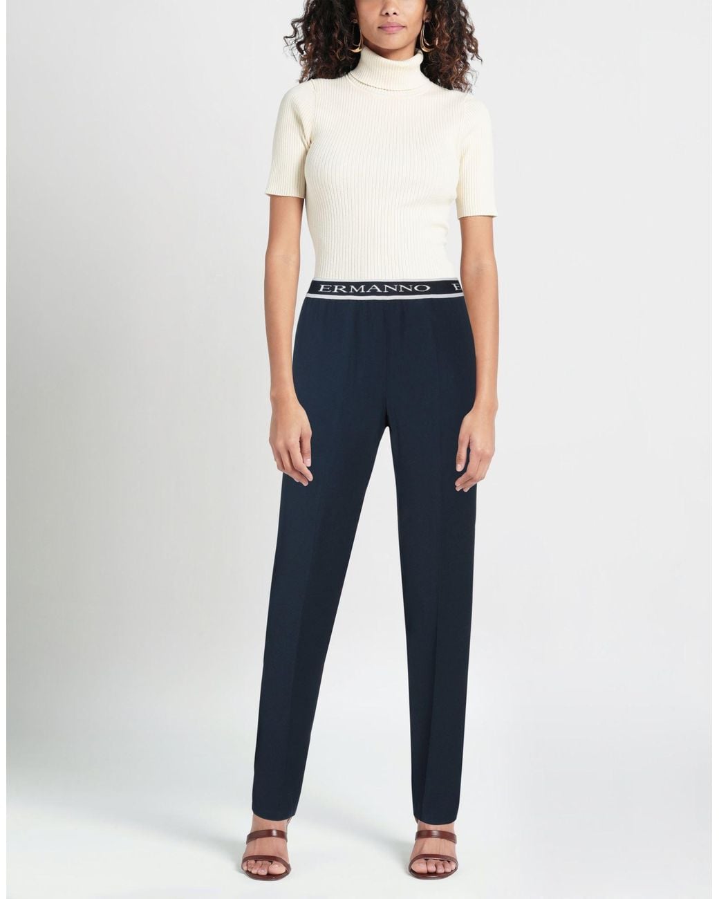 ERMANNO FIRENZE Blue Pants