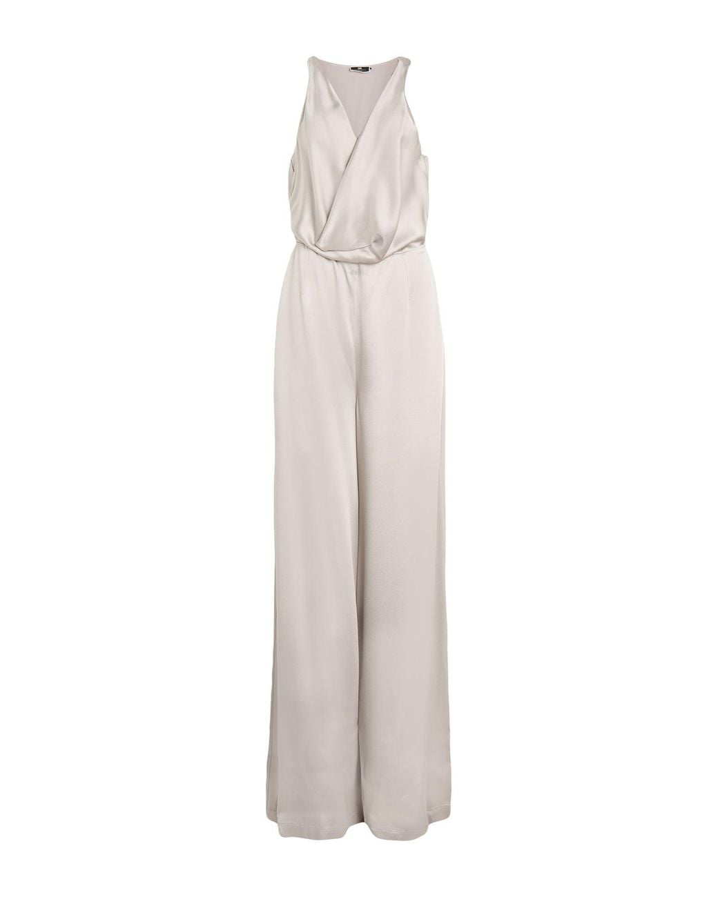 Elisabetta Franchi White Light Jumpsuit Acetate, Viscose