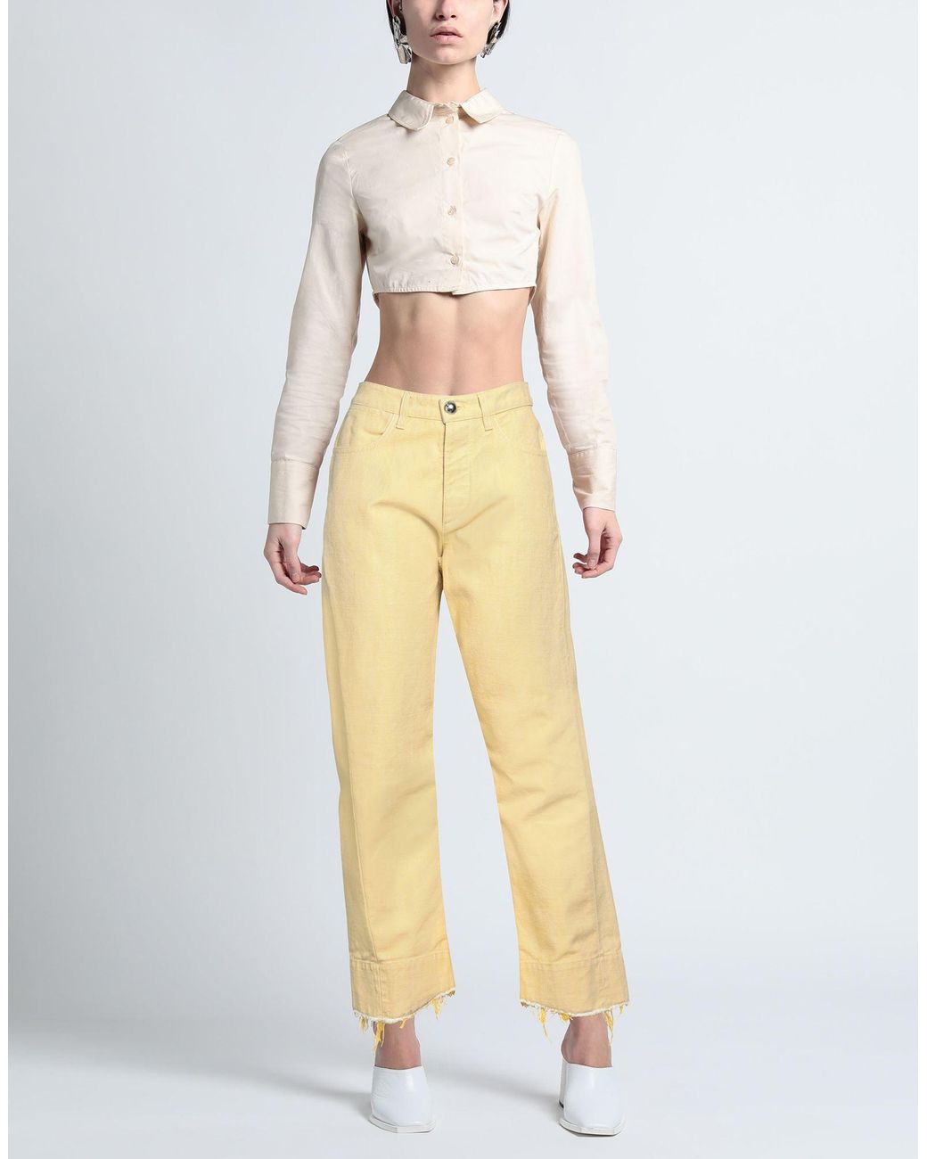 Jil Sander Yellow Jeans