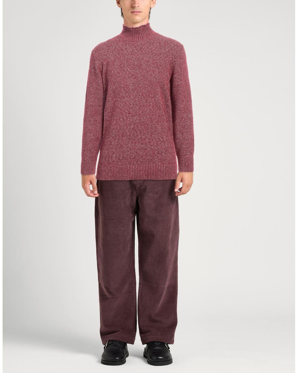 Kangra Red Turtleneck Cotton, Alpaca Wool, Polyamide, Wool, Elastane for men