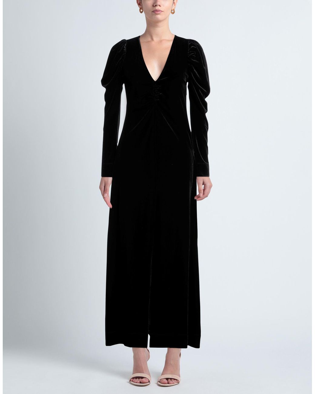 Ganni Black Maxi Dress